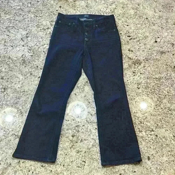 J. Crew High Rise Flare Crop Jeans - Picture 2 of 15